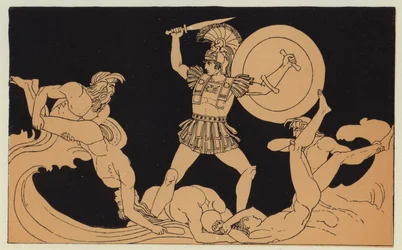 Achilles contending with the river